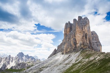 Ulusal Park Tre Cime di Lavaredo. Dolomitler, Güney Tyrol. İtalya, Avrupa