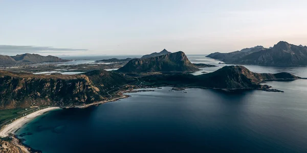 Lofoten Adaları Norveç Nordland Eyaletinde Yer Alan Bir Takımadalardır — Stok fotoğraf