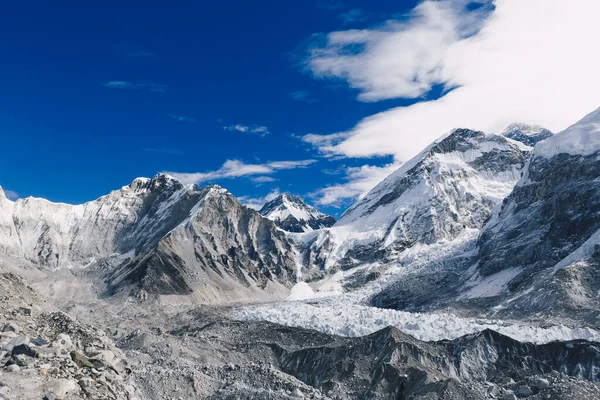 Närbild Khumbu Glaciär Everest Base Camp Himalaya Nepal Fantastisk Himalayansk — Stockfoto