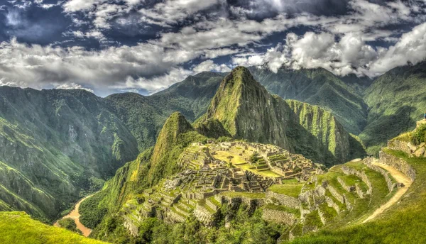 Machu picchu vista panorâmica — Fotografia de Stock