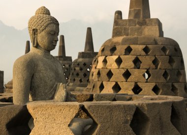 보로부두르 사원, 자바 섬, 인도네시아.