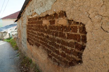 Ohrid, Makedonya Adobe evde. Eski köy