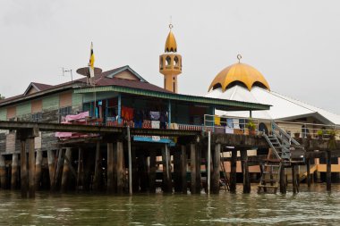 Bruneis Köyü Camii Bandar Seri Begawan Kampong Ayer denilen ile su