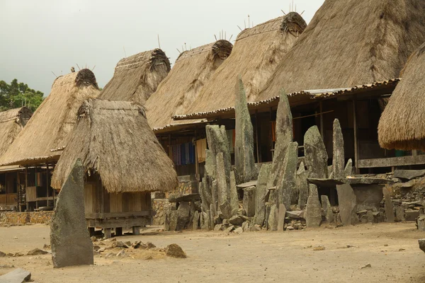 Pueblo tradicional de Bena en la isla de Flores Indonesia — Foto de Stock