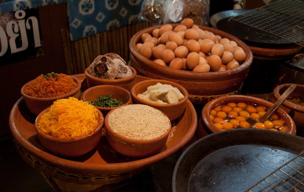 Ingredients for cooking on a market Bangkok, Thailand — Stock Photo, Image