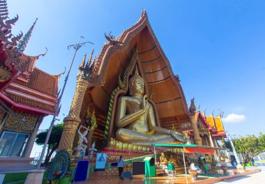 Kanchanaburi 'deki Kaplan Mağarası Tapınağı' nda Buda heykeli