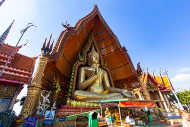 Kanchanaburi 'deki Kaplan Mağarası Tapınağı' nda Buda heykeli