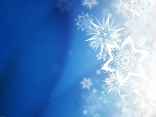 Snowflakes on blue Stock Picture