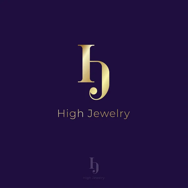 Monogramme Boutique Haute Joaillerie Logo Luxe Logo Peut Être Utilisé — Image vectorielle