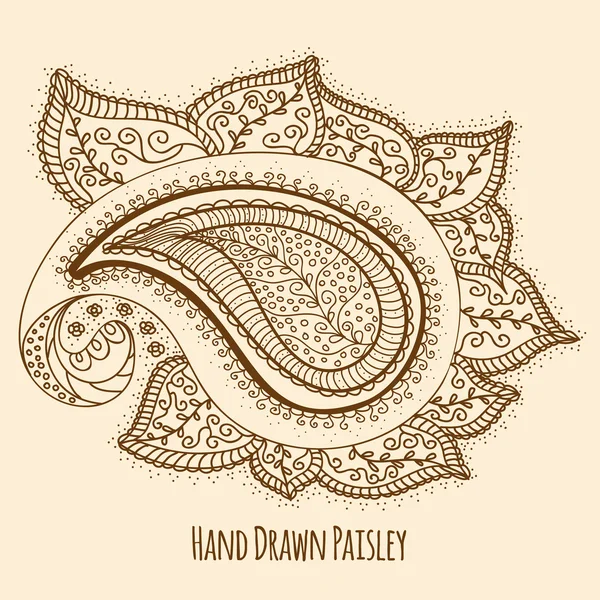 Κομψό χέρι που Paisley — Διανυσματικό Αρχείο