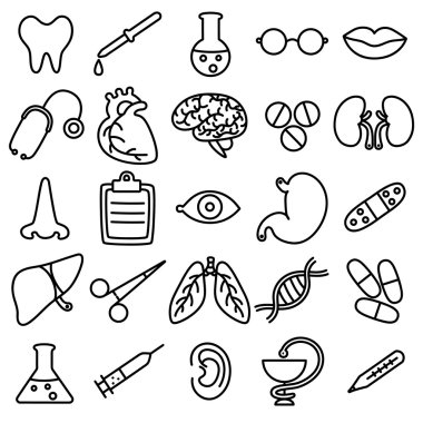 tıbbi Tema simgeleri