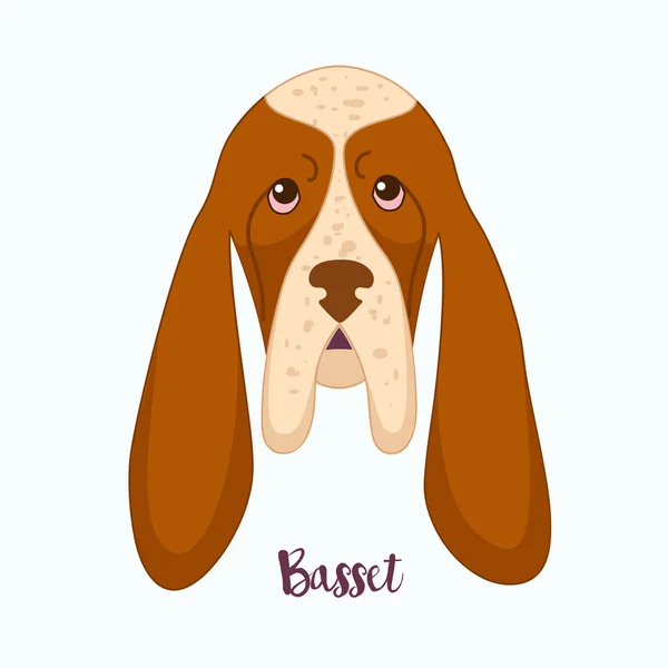 Vector canino Basset — Vector de stock