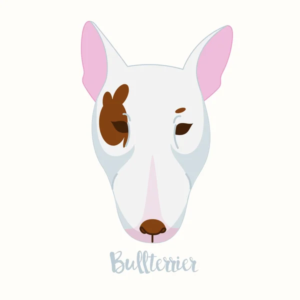 Vector perro Bullterrier — Vector de stock
