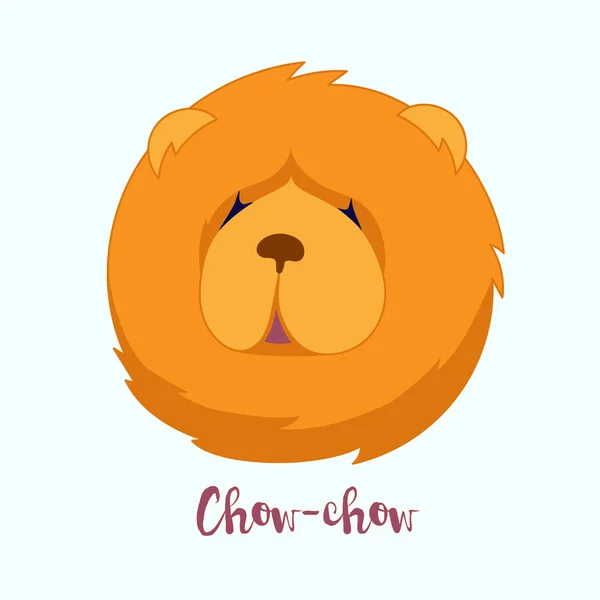 Vektorové pes Chow-chow — Stockový vektor