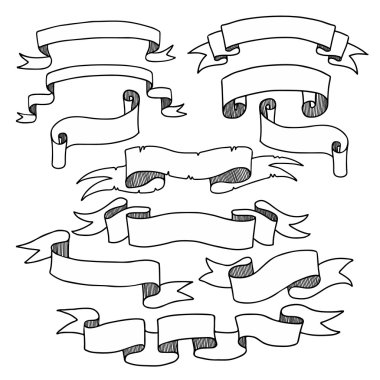 Grafik şeritler Set