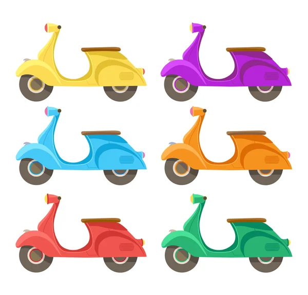 Icône créative vectorielle de scooter design plat. — Image vectorielle