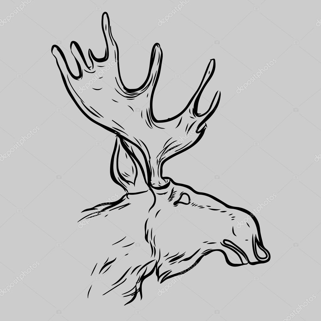 Elk Head Animal Symbol. Stock Vector Image by ©kalita.katsiarynagmail