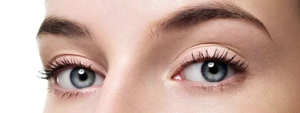 Woman eyes with day makeup — Stock Photo, Image