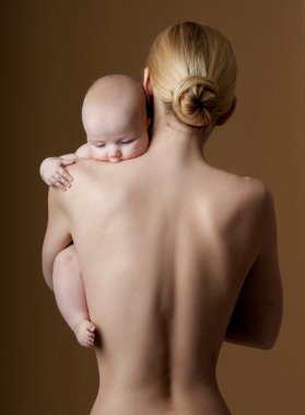 mutlu aile anne ve bebek