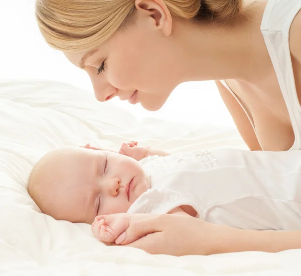 Happy family mother and baby — Stock Photo, Image