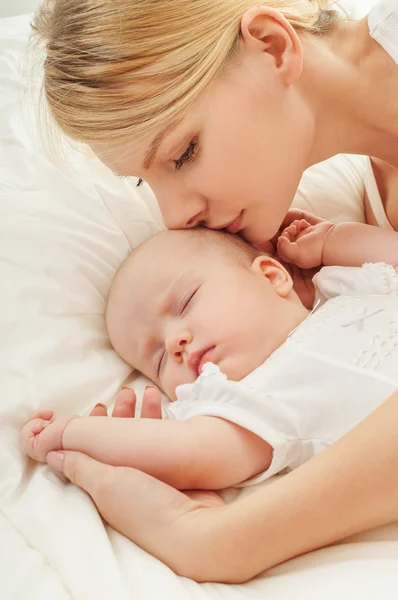 Happy family mother and baby — Stock Photo, Image