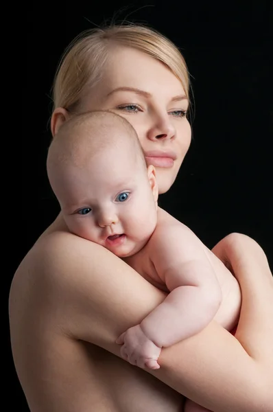 Happy family mother and baby — Stock Photo, Image