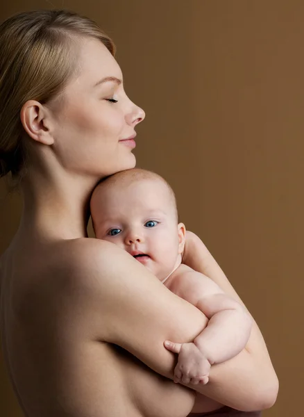 Happy family mother and baby — Stock Photo, Image