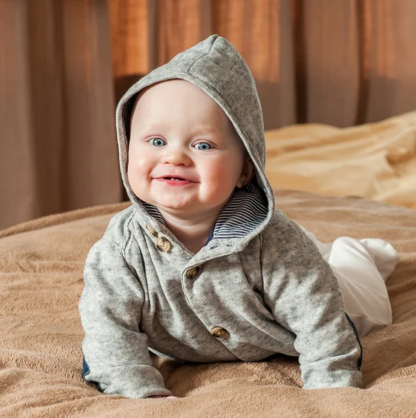 Beautiful baby in the interior — Stock Photo, Image