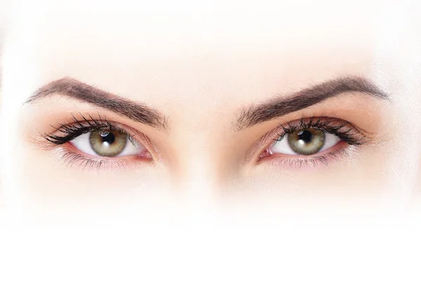 Woman eyes with day makeup — Stock Photo, Image