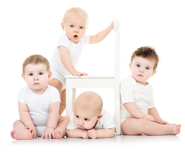 Group of cute babies — Stock Photo, Image