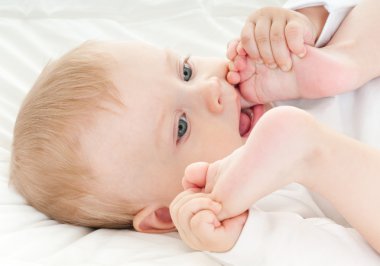 Güzel bebek portresi.