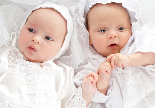Dois belos bebês — Fotografia de Stock