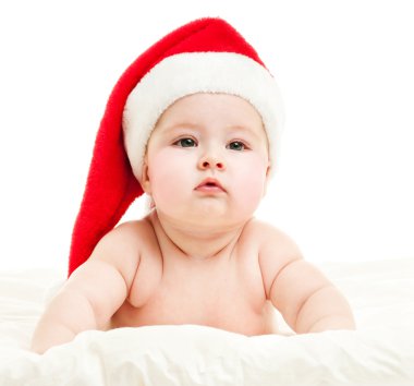 Bebek kırmızı santa hat