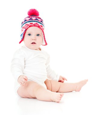 Şapkalı şirin bebek