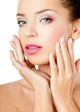 Genç güzel kadın.