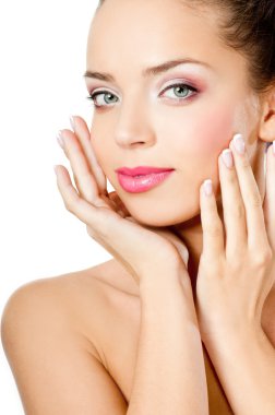 Genç güzel kadın.