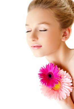 Genç güzel kadın.