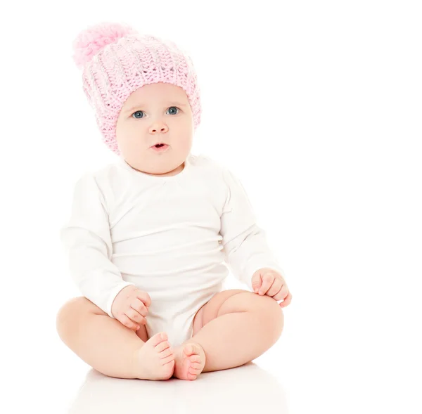 Şapkalı şirin bebek — Stok fotoğraf
