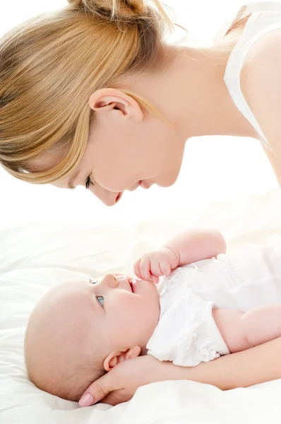 Happy family mother and baby — Stock Photo, Image