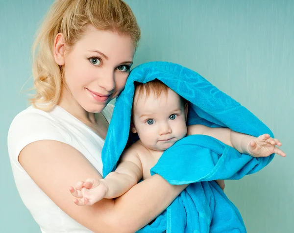 귀여운 엄마와 아기 — 스톡 사진