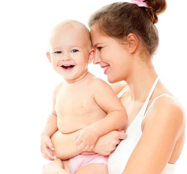 Felice famiglia madre e bambino — Foto Stock