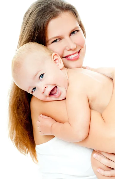 Família feliz mãe e bebê — Fotografia de Stock