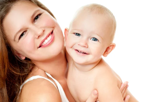 Família feliz mãe e bebê — Fotografia de Stock