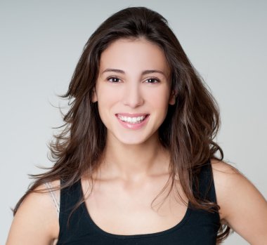 Genç güzel kadın.