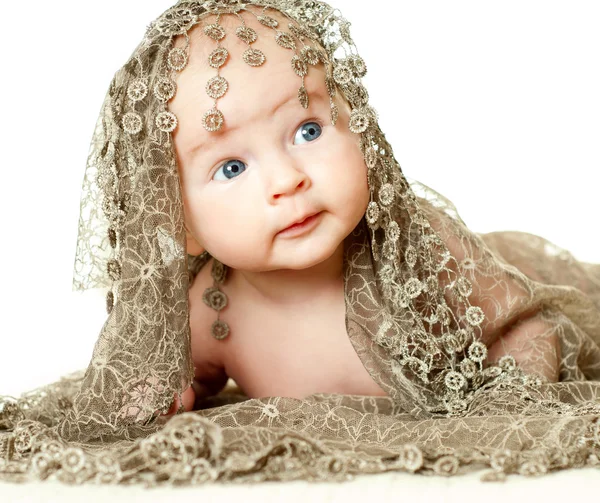 Schattig baby meisje — Stockfoto