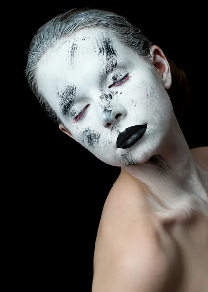 Model z profesjonalnego makijażu — Zdjęcie stockowe
