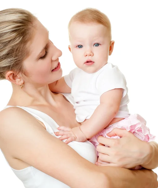 Jeune mère avec bébé — Photo