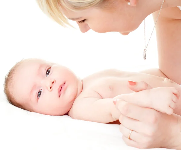 Young mother with baby — Stock Photo, Image