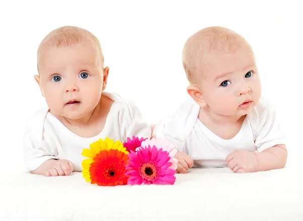 Dos hermosos bebés — Foto de Stock