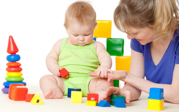 Joven mamá y niño — Foto de Stock